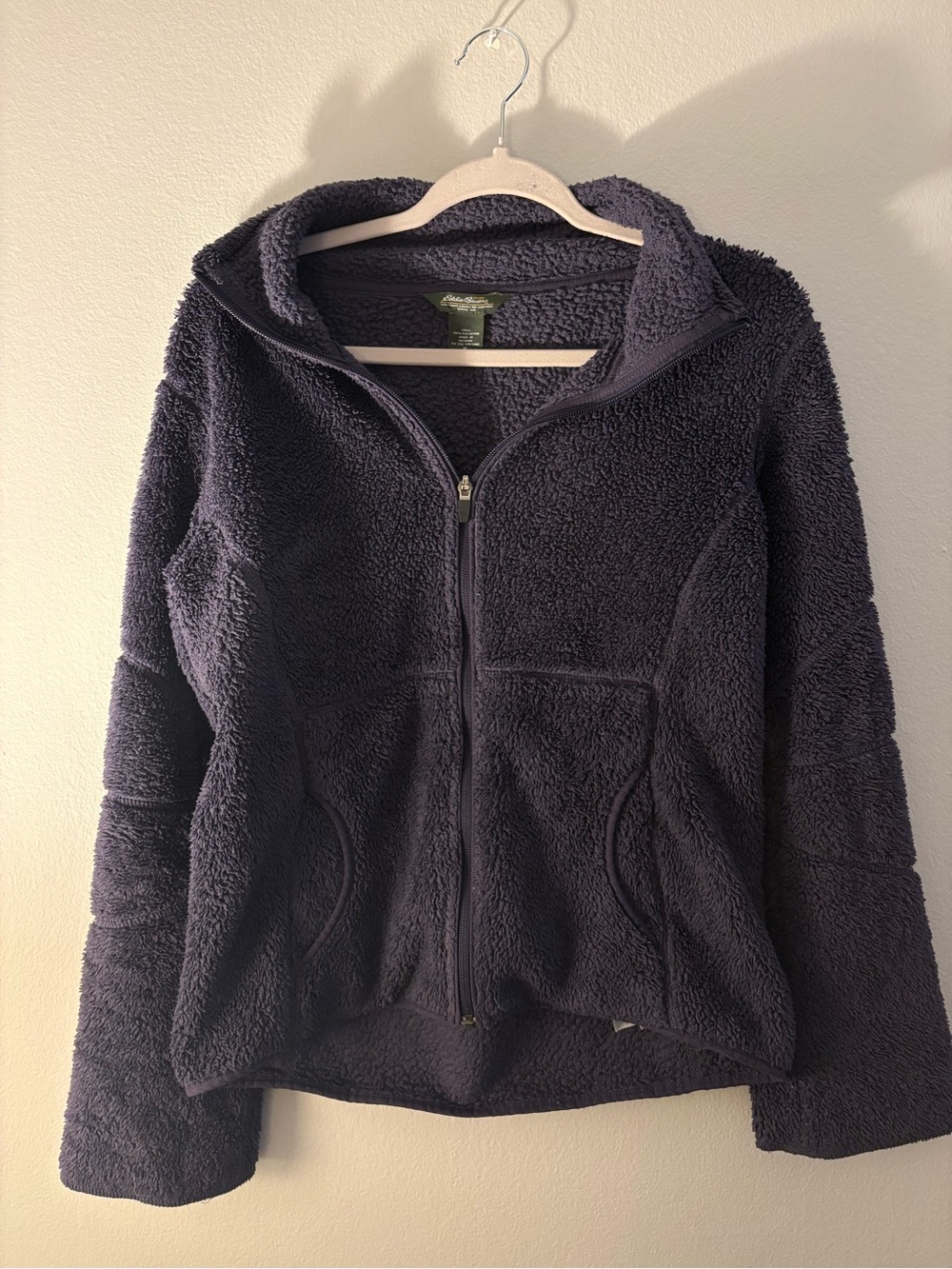 Eddie Bauer Plush Full-Zip Jacket in Dark Navy